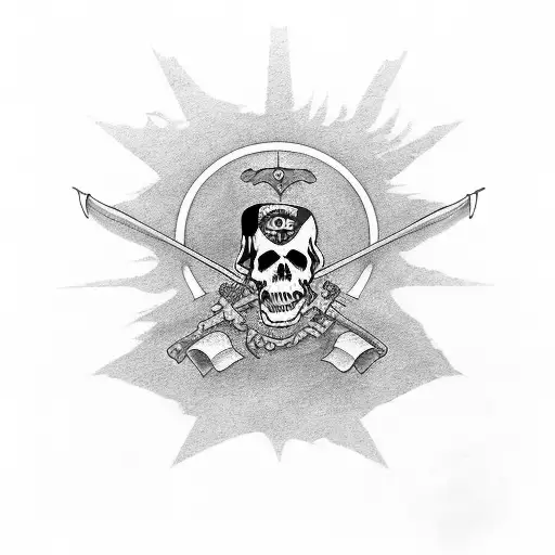 Grim Reaper Wearing Confederate Flag