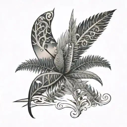 Number 89 Fill New Zealand Fern Sky Tower Kiwiana