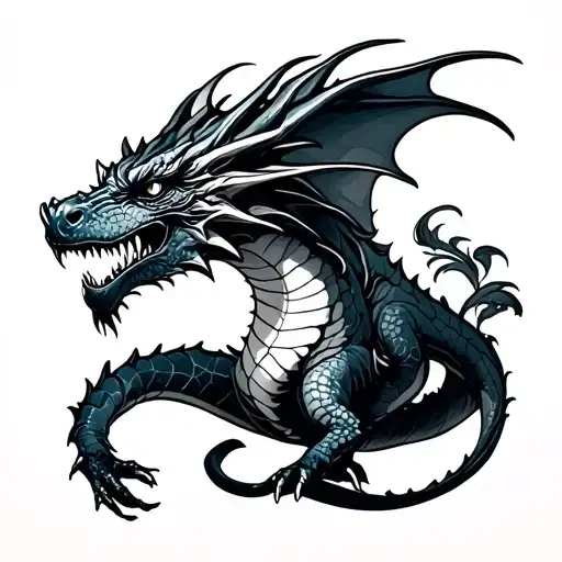 Constellation Orion's Belt And A Dragon