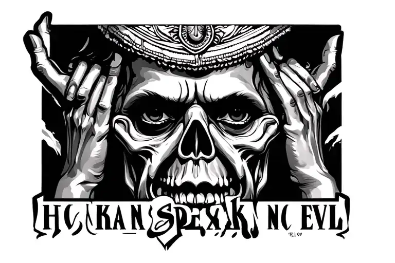 Chicano See No Evil Speak No Evil Hear No Evil Speak No Evil