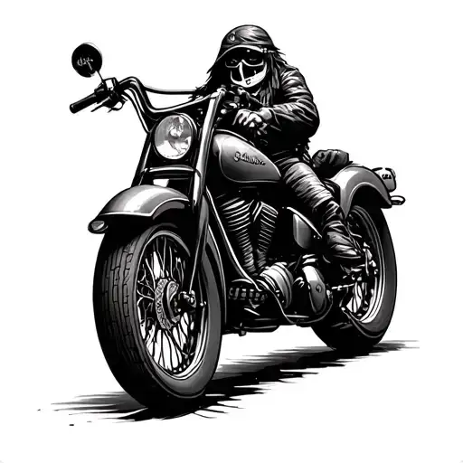 Dark Tattoo Encompassing Indian Motorcycle Motives