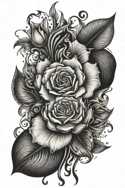 Black And White Mixed Liquid