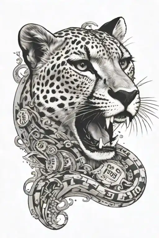 Money In All Languages With A Cheetah Running