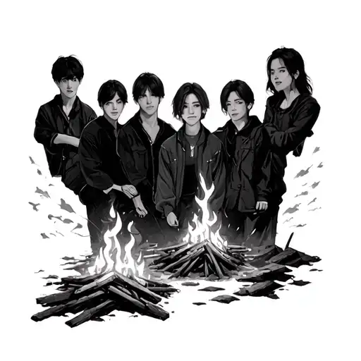 Seventeen Kpop Group Campfire Song