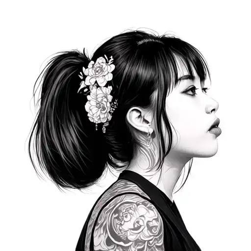 Y2k Asian Girl Looking