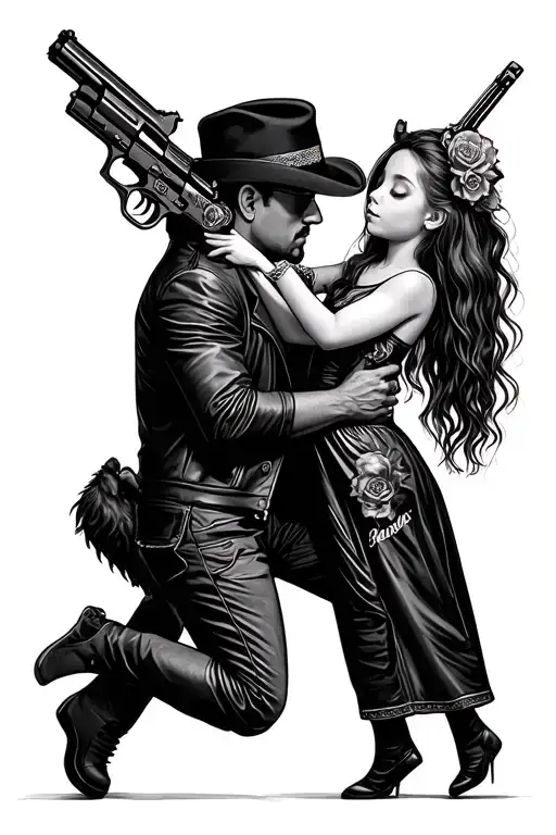 Father And Daughter Dancing Around Guns N Roses