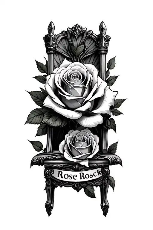 Roses With Thrones With The Word Rose