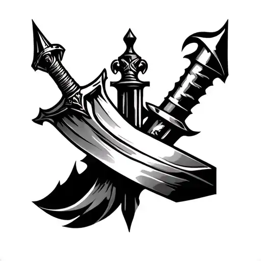 Dagger Down Forearm Side