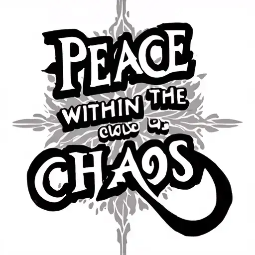 Word Peace Within The Chaos