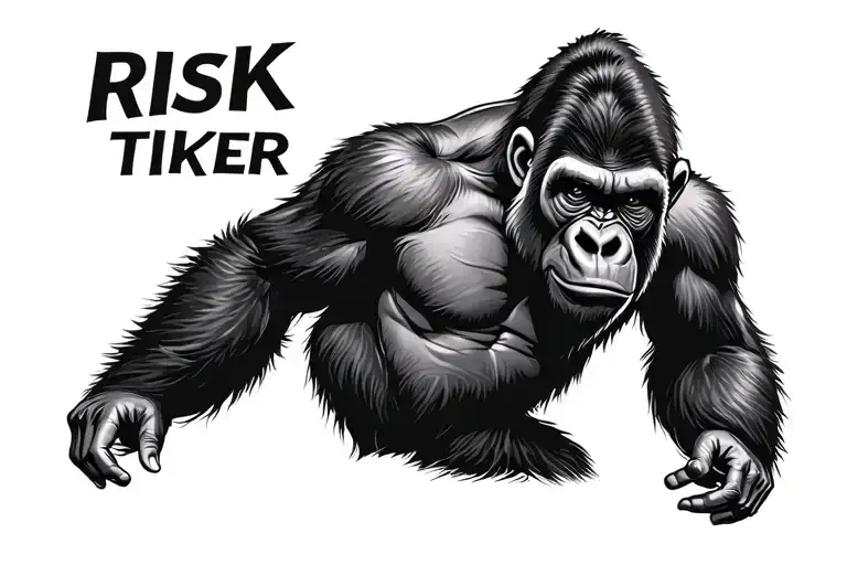 Gorilla With Words Saying Risk Taker