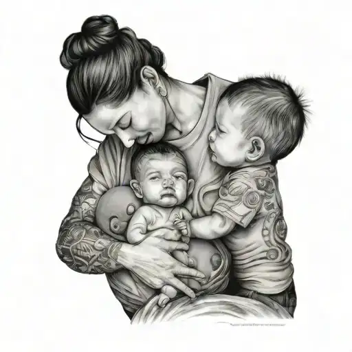 Mother And Boy Baby Add Name Krithu And Ice Should Be Hidden