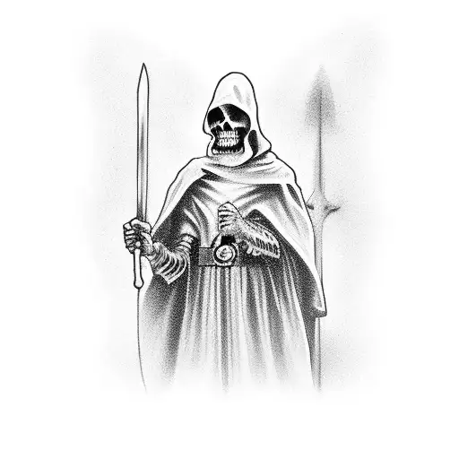 Grim Reaper And St Michael