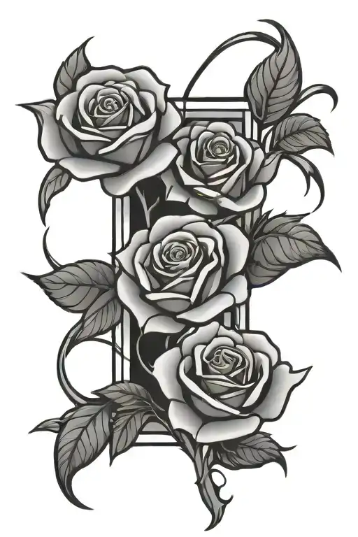 Roses Window Abstract Stained Glass