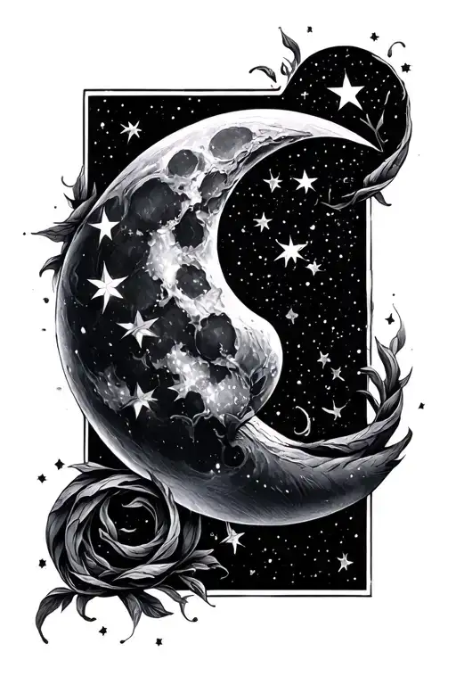 Sumn Moon Stars In Taurus Constellation Intertwined