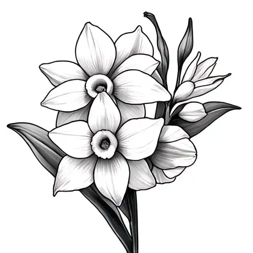 Daffodil And Jonquil March Birth Tattoos Inspired