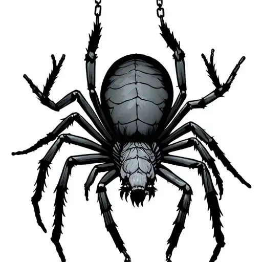 Chrollo Spider Tattoo With Chain