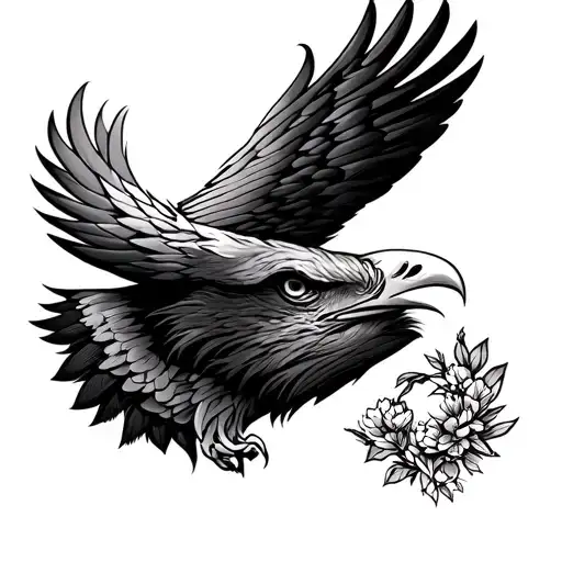 Eagle Head On Shoulder