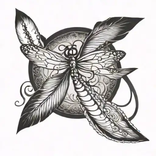 Arrow Dragonfly Infinity Sign