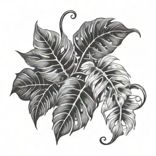 Tropical Leaves Vine