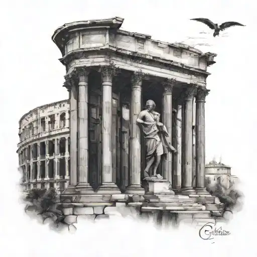 Roman Colesium And The Edinburg