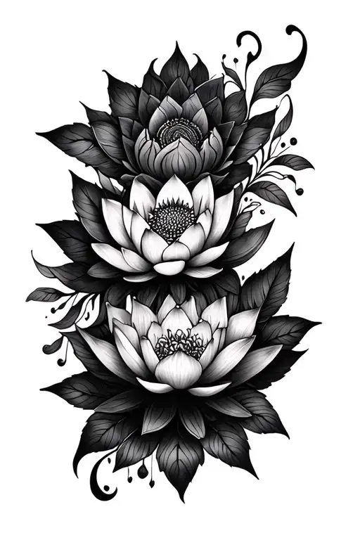 Mandalas And Lotus Flowers Full Sleeve