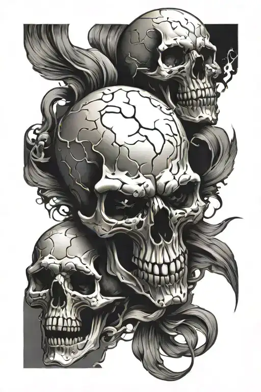 Scary Skulls Attacking