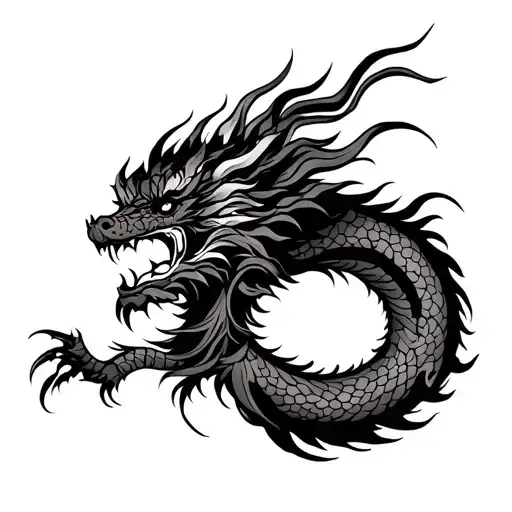 Hmong Shaman And Dragon