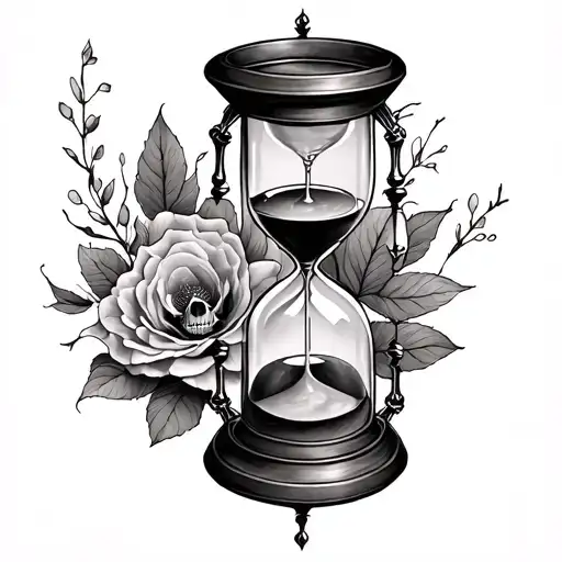 I Want A Tattoo With A Hourglass Which Has Memento Mori And Memento Vivere On The Forearm