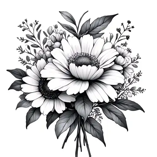 January Birth Flower And February Birth Flower Bouquet