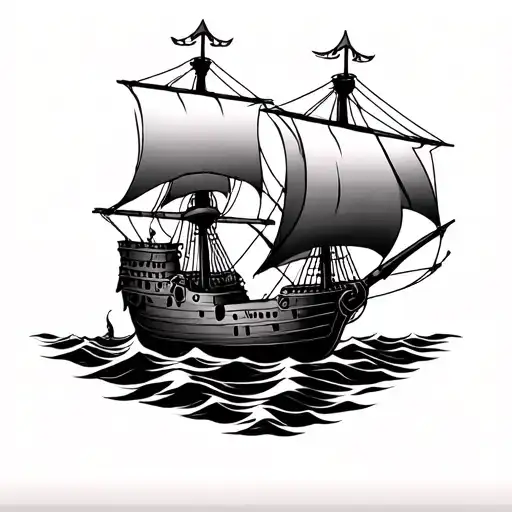 Pirate Ship On A Candle