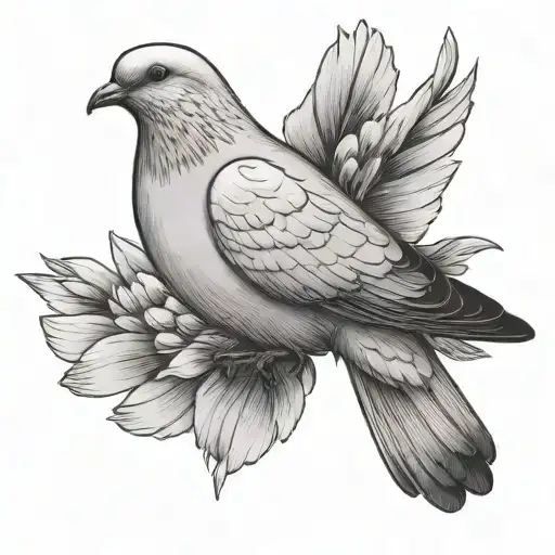 Dove With Reverb Coming From Beak