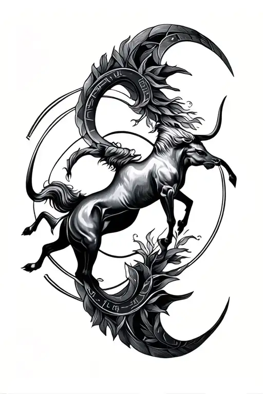 Sagittarius And Taurus Zodiac Symbol