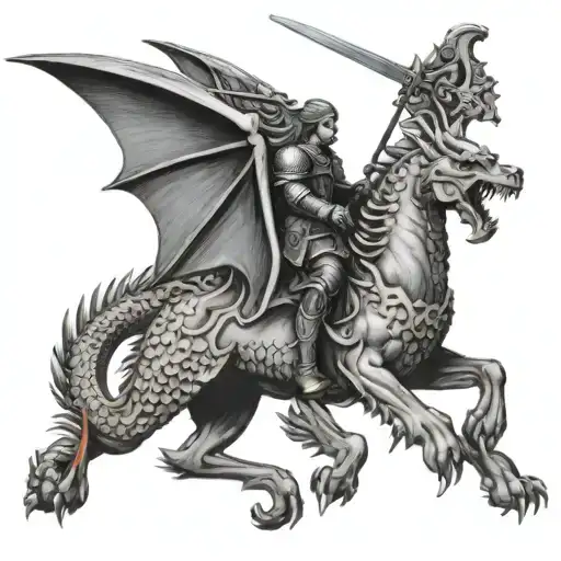 St George Killing A Dragon