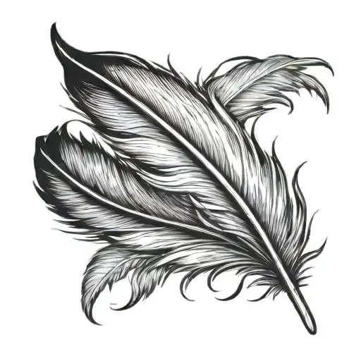 Feather In Memory Of A Deceased