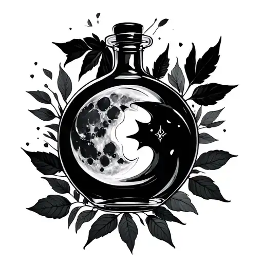 Poison Bottle Foliage Moon Inside