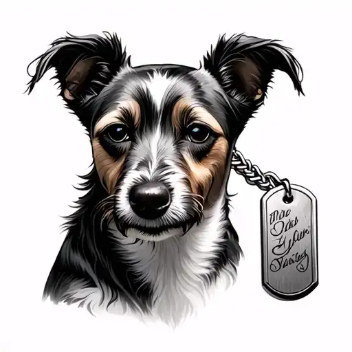 Dog Tags And Hairdresser