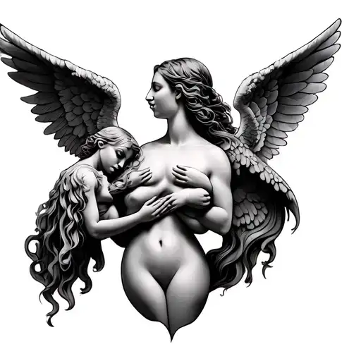 Three Blind Angels Mute And Deaf Breast