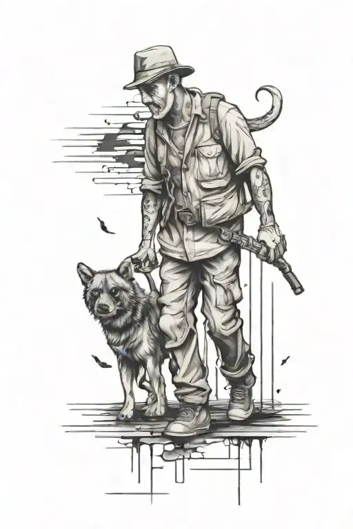 Make Me A Tattoo Thats Says Untill Next Time Dad Walking