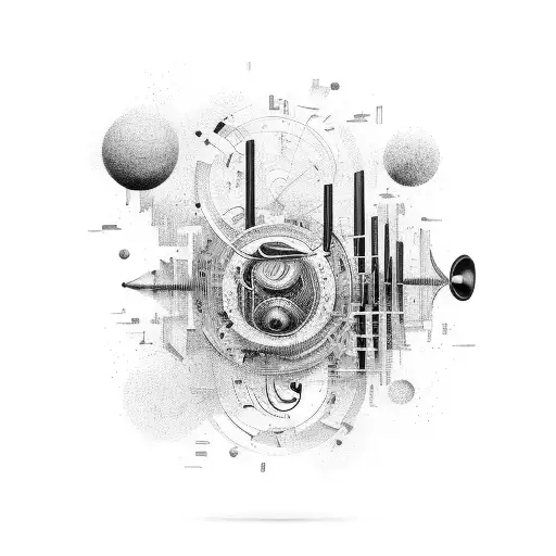 Abstract Instruments And Music Sleeve