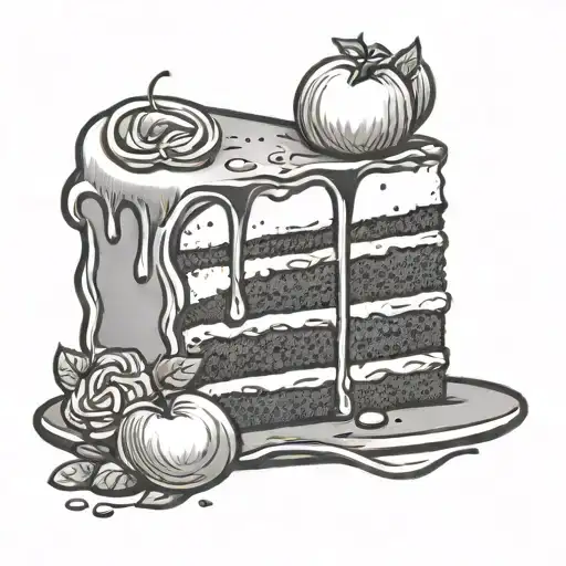 Simple Cake Slice Line