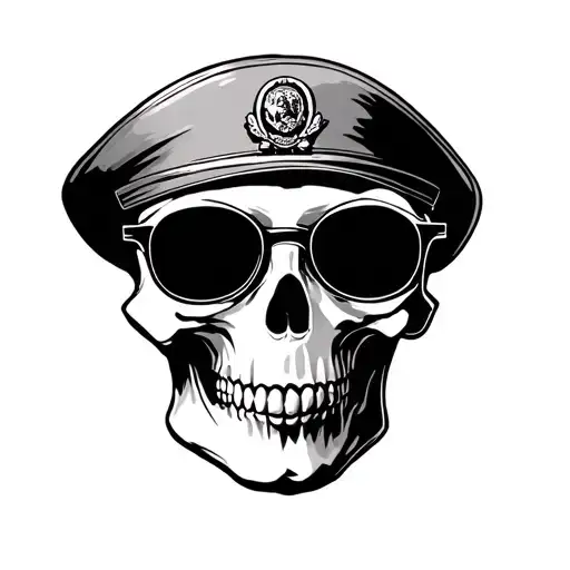 Sailor's Skull Glasses Surrounded