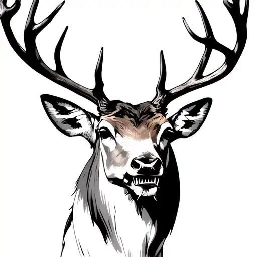 Deer With Sharp Teeth