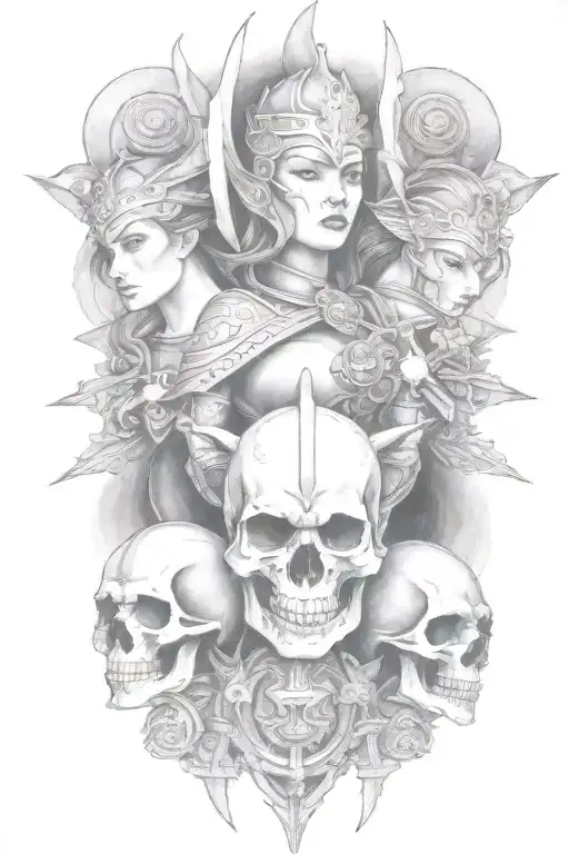 Woman Warriors Riding Into Battle