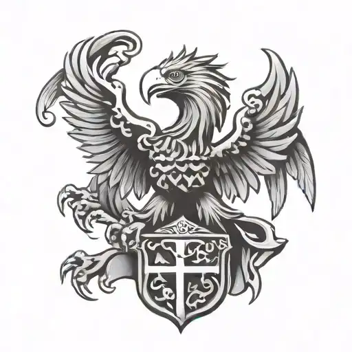 Eagle Neo Traditional Family Crest