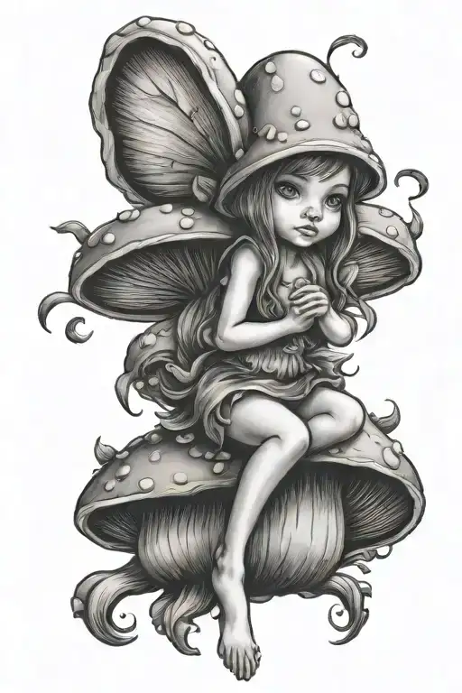 Chubby Mushroom Fairy