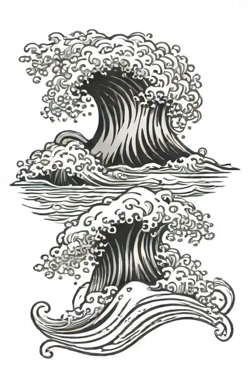 Tident Top Of The Water Waves