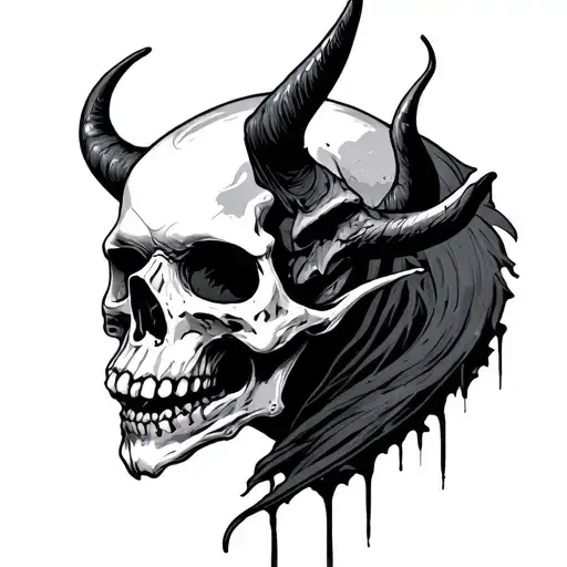 Until You're Broken You Don't Know What You're Made Of With A Broken Demon Skull