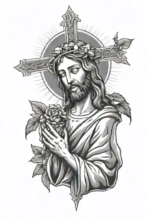 Jesus Giving Plants Light Shining