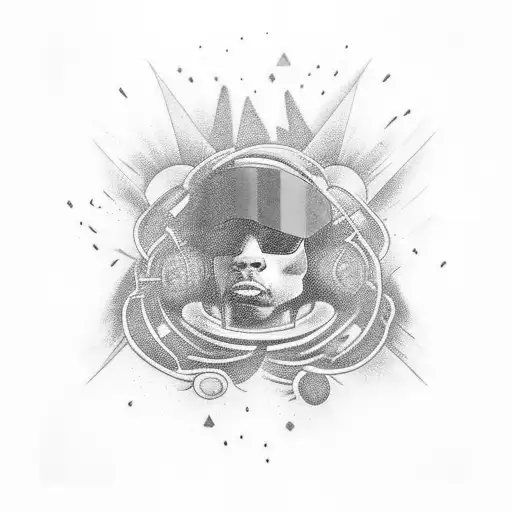 A Funky And Abstract Design Incorporating Elements Of Funk Music And Pride Colors