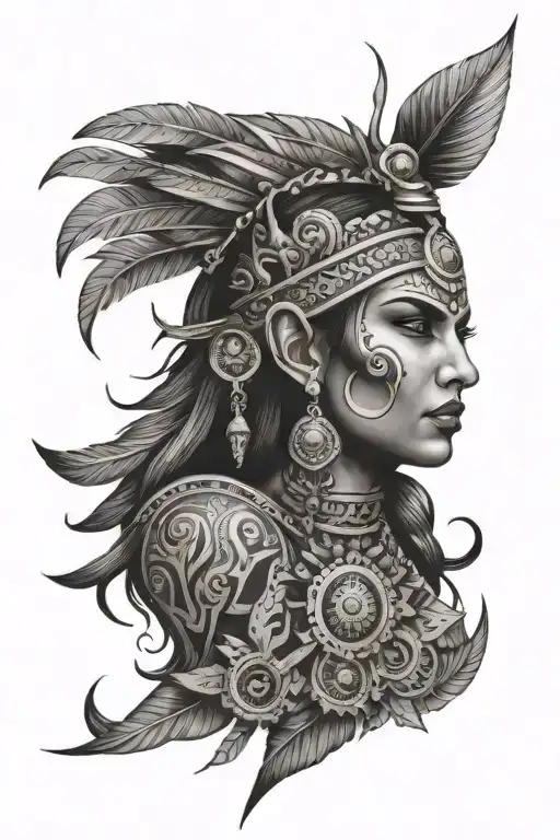 Angry Indian Bio Mechanical Godess